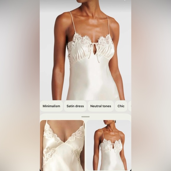 Christian Dior Vintage Lace Trim Embellished Lingerie Camisole Top - Picture 10 of 11